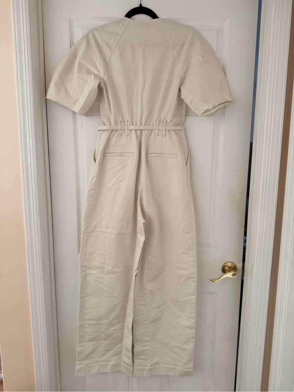 NEW! & Other Stories - Belted Zip Front Jumpsuit - Size 4 - Off White - Picture 2 of 4